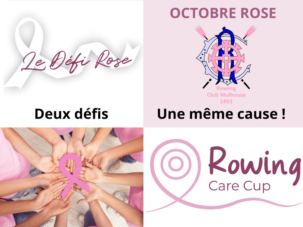 Octobre Rose - le Rowing Club Mulhouse - aviron Mulhouse 